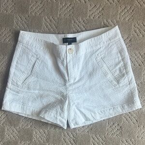 Banana Republic White Textured Women's Shorts